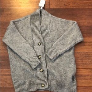 Zara wool blend boyfriend cardigan/sweater- NWT